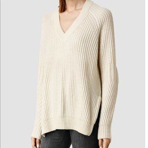 All Saints Riva Jumper in Cream